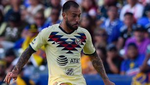 Aguilera, durante un partido del América