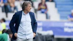 Sergio Egea durante un partido con Real Oviedo