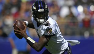 Lamar Jackson durante el partido ante Cardinals