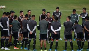 La Selección Mexicana Sub 22 en un entrenamiento