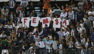 Aficionados de Monterrey se manifestaron durante el juego contra Querétaro