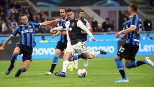 Cristiano Ronaldo, en juego contra Inter de Milán 