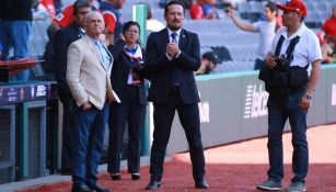 Javier Salinas durante un juego de la LMB