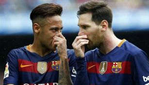 Neymar y Messi como jugadores del Barcelona