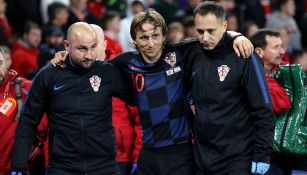 Luka Modric salió lesionado del duelo ante Gales 