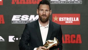Leo Messi recibe su sexta Bota de Oro