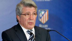 El presidente del Atlético de Madrid, Enrique Cerezo