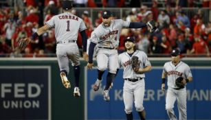 Carlos Correa y George Springer, en celebración