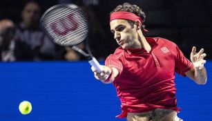 Roger Federer durante un partido