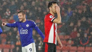 Jugador del Southampton lamenta gol del Leicester