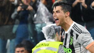 Cristiano Ronaldo festeja eufórico un tanto ante el Genoa