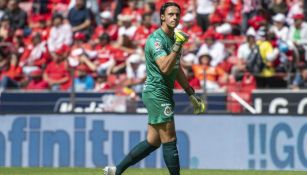 José Antonio Rodríguez festeja un gol de Chivas