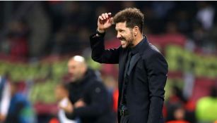 Diego Simeone, en el partido ante Leverkusen