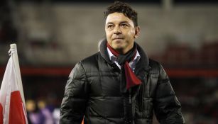 Marcelo Gallardo, en un duelo de River Plate 