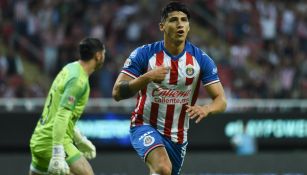 Alan Pulido, tras marcar gol a Gallos Blancos