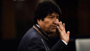 Evo Morales, durante un evento