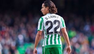 Lainez, durante un juego del Betis