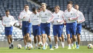 Selección de Rusia en entrenamiento