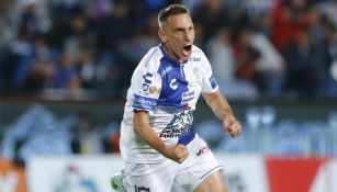 Chaco Giménez, en festejo con Pachuca