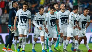 Jugadores de Pumas lamentan la derrota ante Pachuca