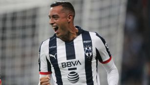 Funes Mori celebra una anotación con Rayados