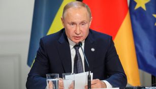 Vladimir Putin en una conferencia de prensa 