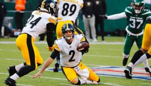 Mason Rudolph, en un partido con los Steelers