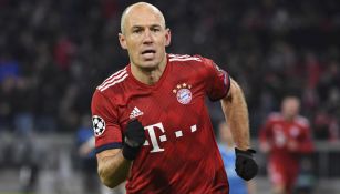 Arjen Robben celebra una anotación con el Bayern Munich 