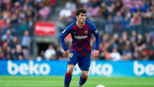 Carles Aleñá durante un partido con el Barcelona