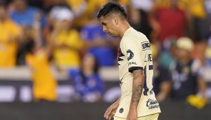 Leonel López durante un partido de Leagues Cup con América