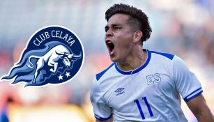 Fito Zelaya en un partido con El Salvador