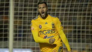 André-Pierre Gignac celebra gol con Tigres