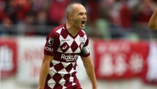 Andrés Iniesta, en un juego con el Vissel Kobe