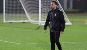 Xavi Hernández durante un entrenamiento del Al-Sadd