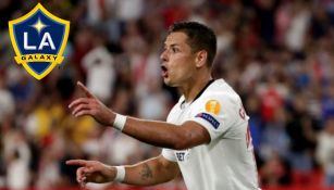 Javier Hernández, se lamenta en un juego del Galaxy