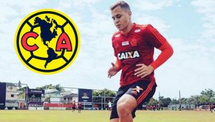 Robert Piris, en un entrenamiento con Flamengo 