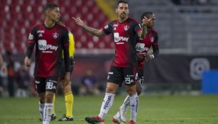 Jugadores del Atlas, durante un partido