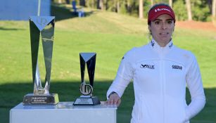 Gaby López luego de ganar el torneo