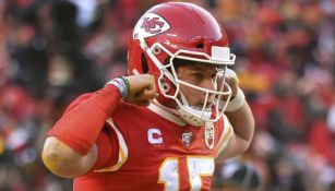 Mahomes, en festejo con Chiefs