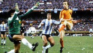 Robert Rensenbrink durante la Final ante Argentina, en 1978