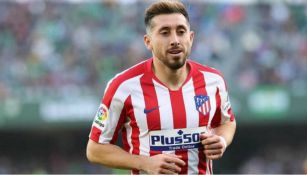 Héctor Herrera en partido con Atlético