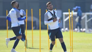 Ceppelini durante un entrenamiento de los cementeros