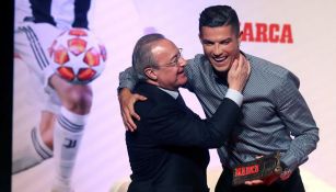 Florentino Pérez felicitó a Cristiano Ronaldo