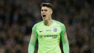 Kepa Arrizabalaga durante un duelo con Chelsea 