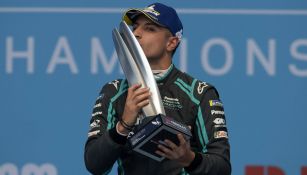 Mitch Evans celebra el campeonato de Fórmula E en México
