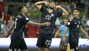 El mediocampista del Inter de Miami festeja un gol con el Tri