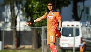 Jurado, en un partido de Cruz Azul Sub 20