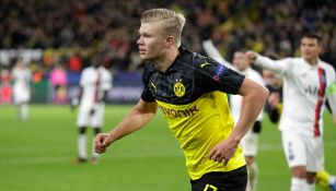 Erling Haaland anotó un doblete ante el PSG