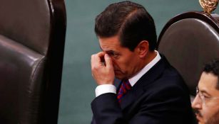 Peña Nieto, durante una conferencia