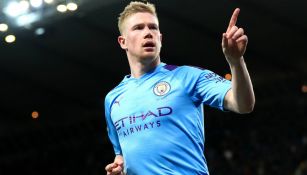 Kevin de Bruyne celebra un gol con el Manchester City 